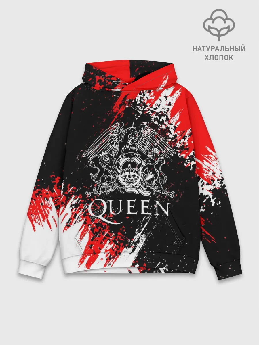 Худи мужской база хлопок / QUEEN.