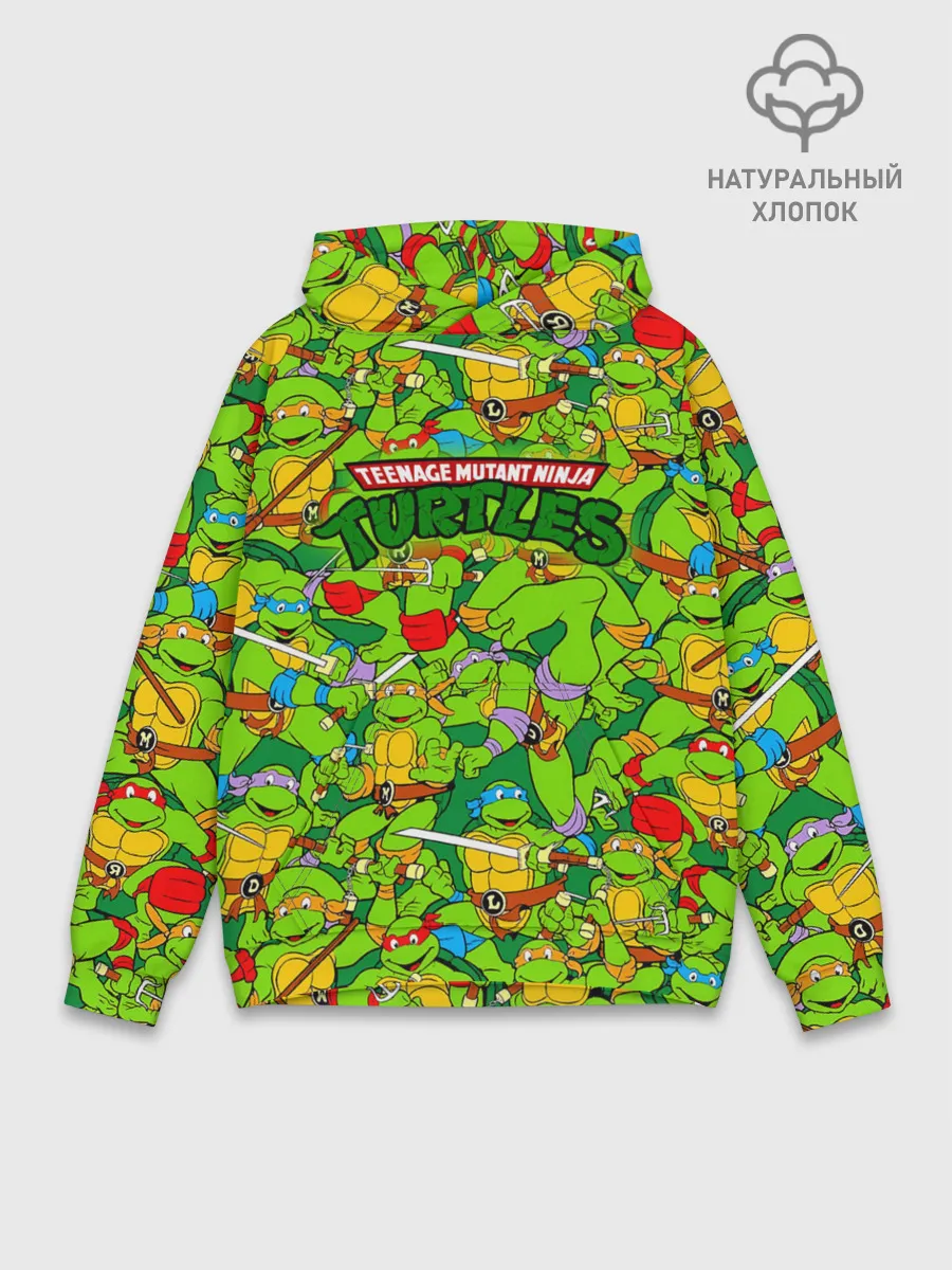 Худи мужской база хлопок / Черепашки - ниндзя