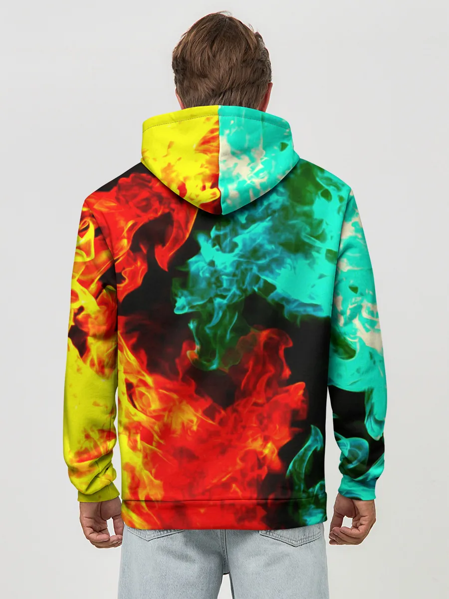 Худи мужской база хлопок / БИТВА ОГНЕЙ