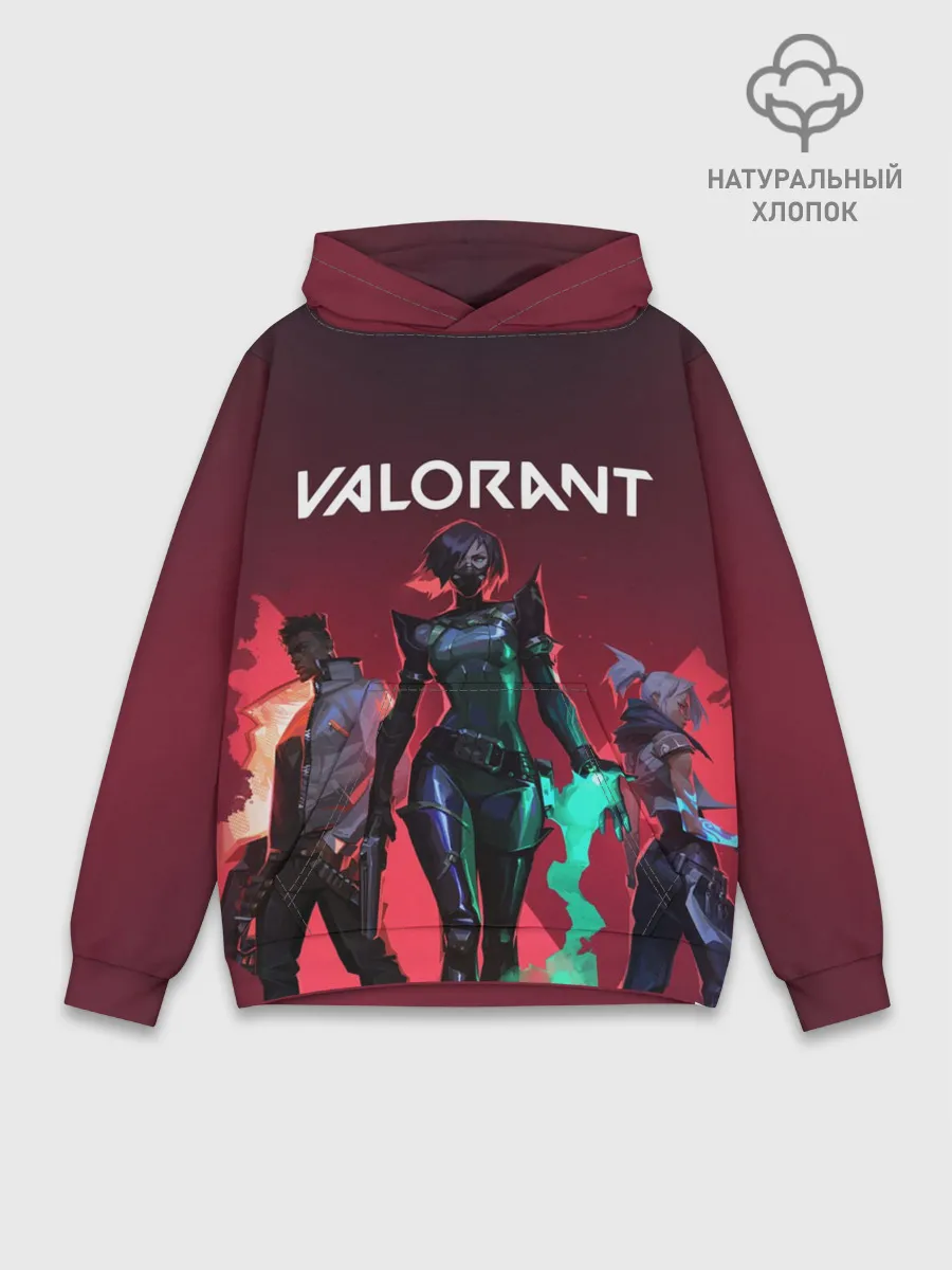 Худи мужской база хлопок / Valorant