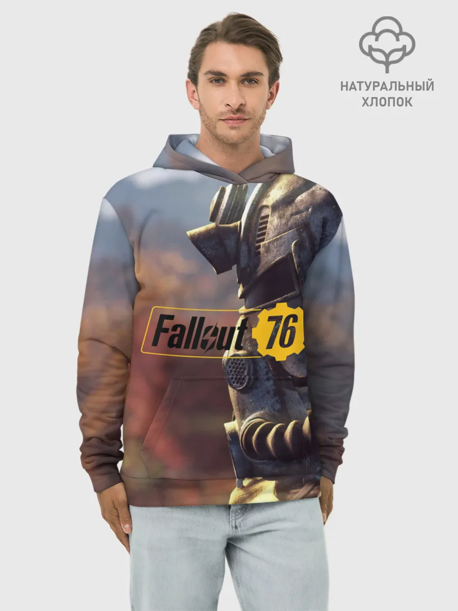 Худи мужской база хлопок / FALLOUT_76.