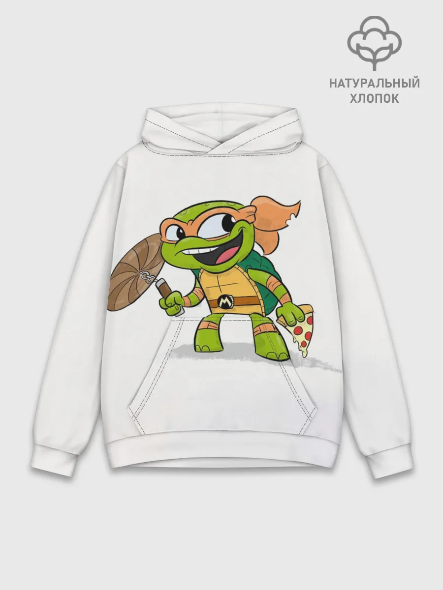 Худи мужской база хлопок / ЧЕРЕПАШКИ МУТАНТЫ НИНДЗЯ