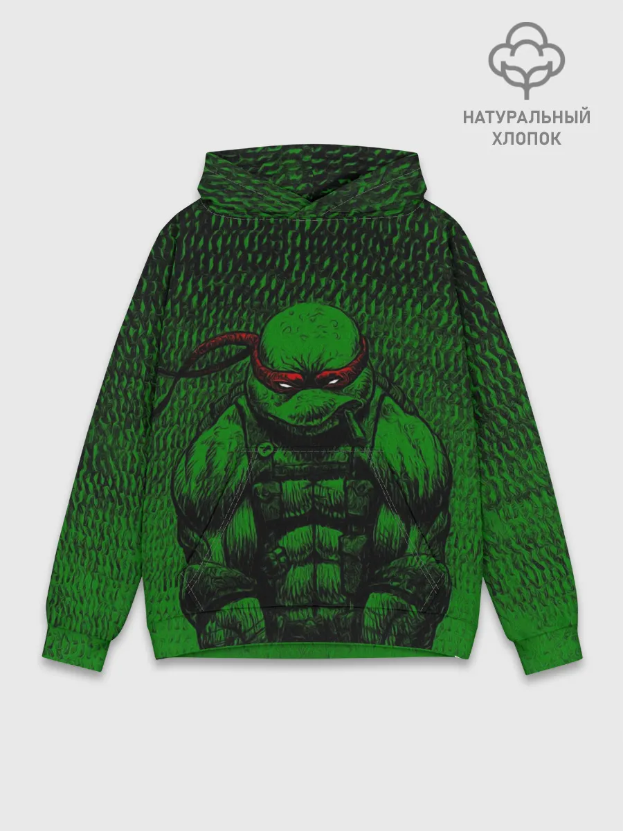 Худи мужской база хлопок / ЧЕРЕПАШКИ МУТАНТЫ НИНДЗЯ