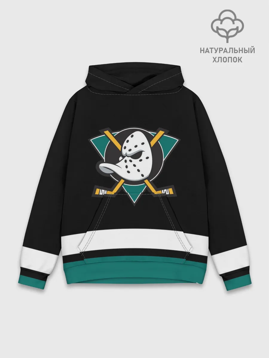 Худи мужской база хлопок / Анахайм Дакс