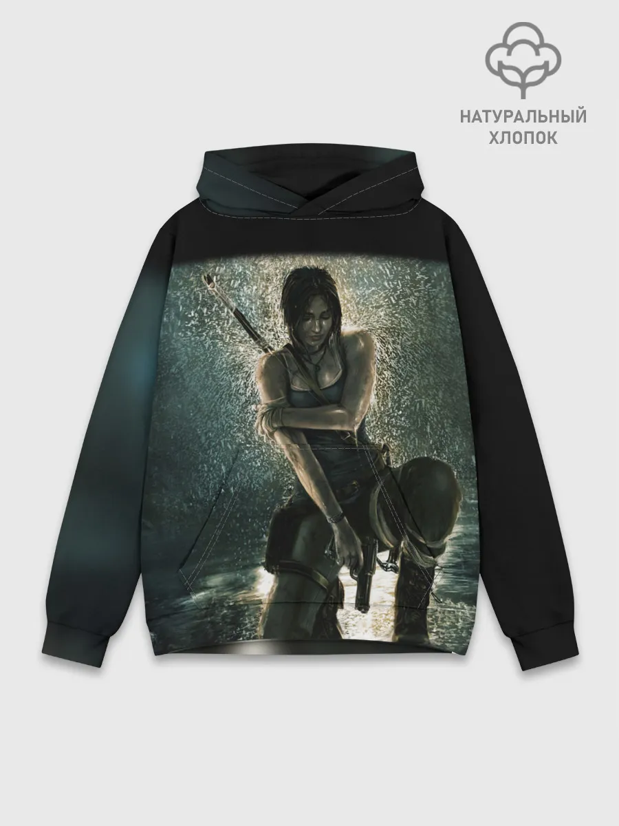 Худи мужской база хлопок / TOMB RAIDER