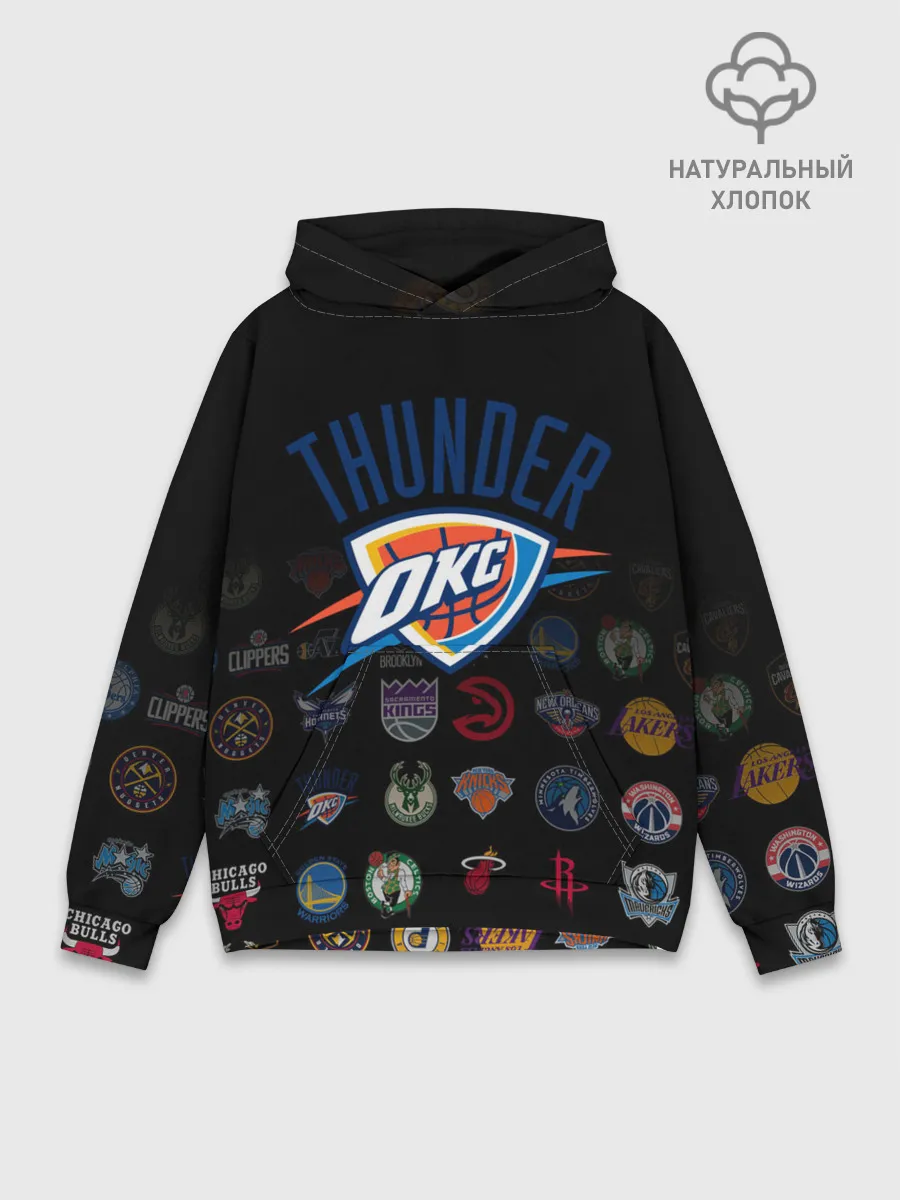 Худи мужской база хлопок / Oklahoma City Thunder