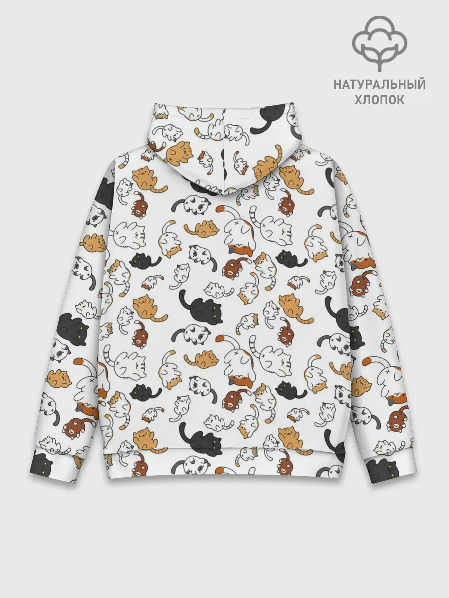 Худи мужской база хлопок / Котики.