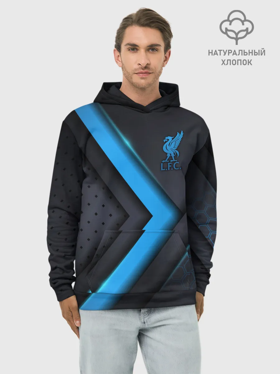 Худи мужской база хлопок / Liverpool F.C.
