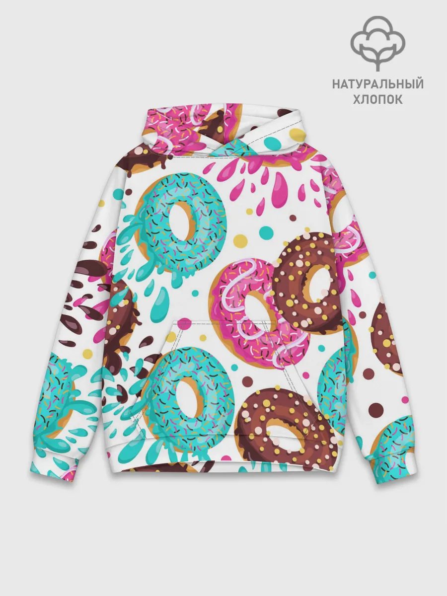 Худи мужской база хлопок / Любитель пончиков