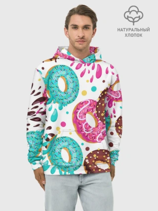 Худи мужской база хлопок / Любитель пончиков