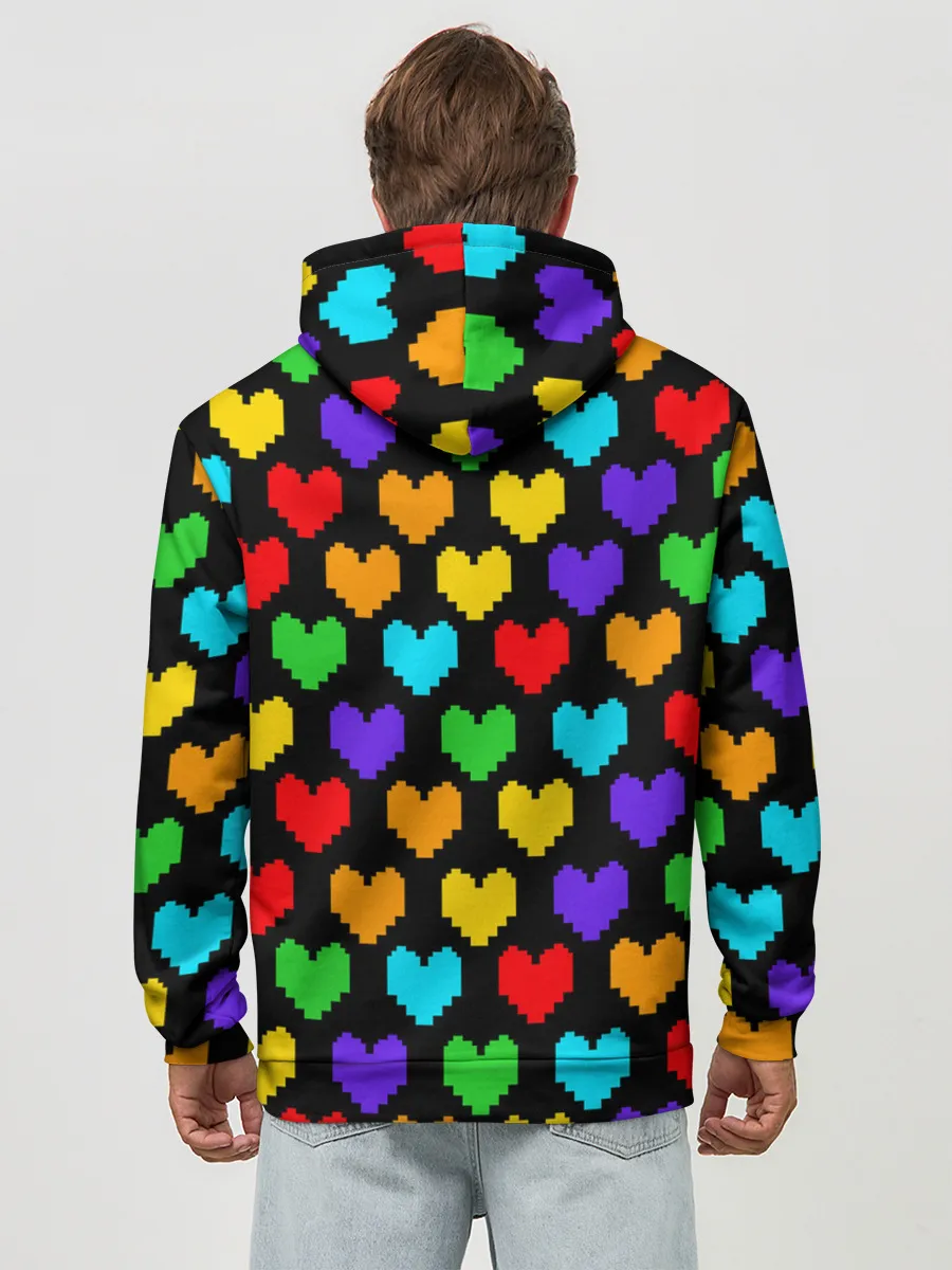 Худи мужской база хлопок / UNDERTALE HEART