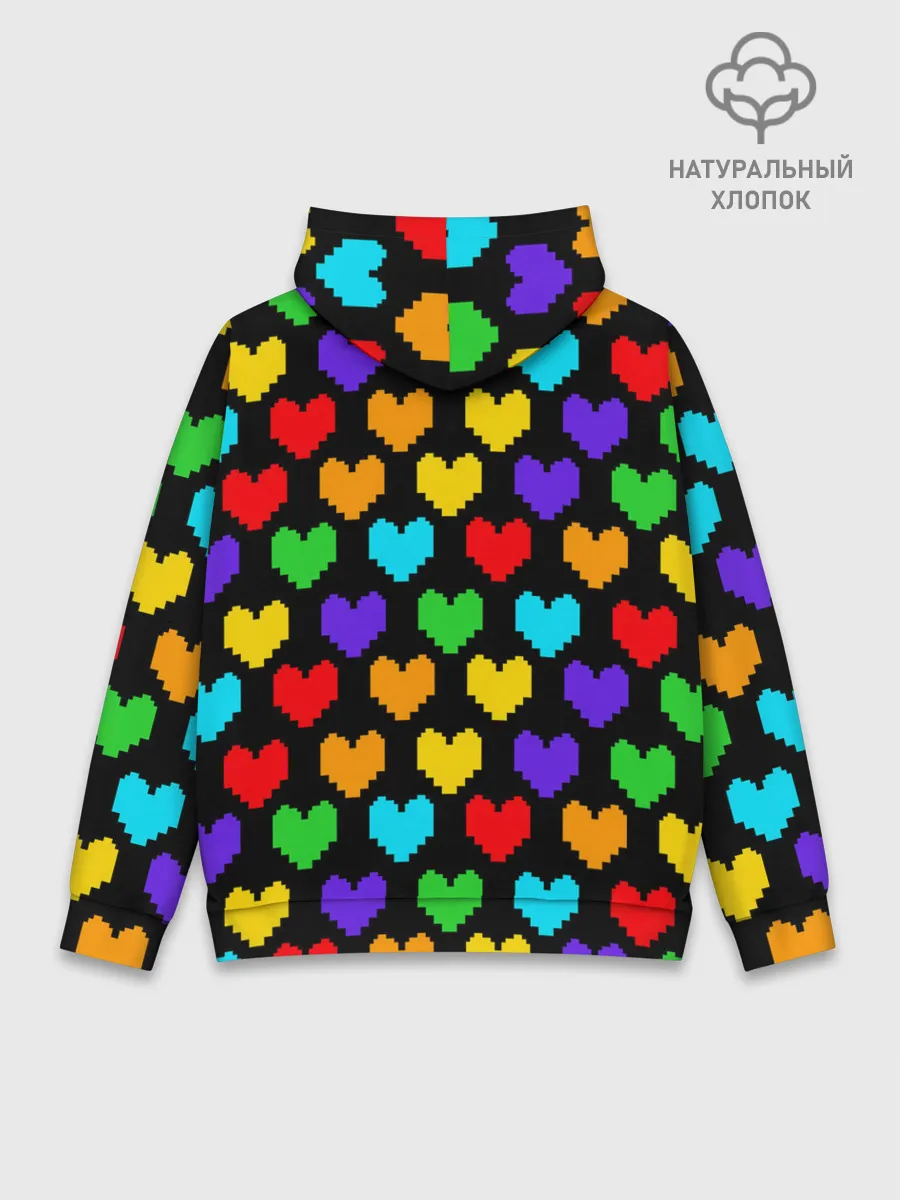 Худи мужской база хлопок / UNDERTALE HEART