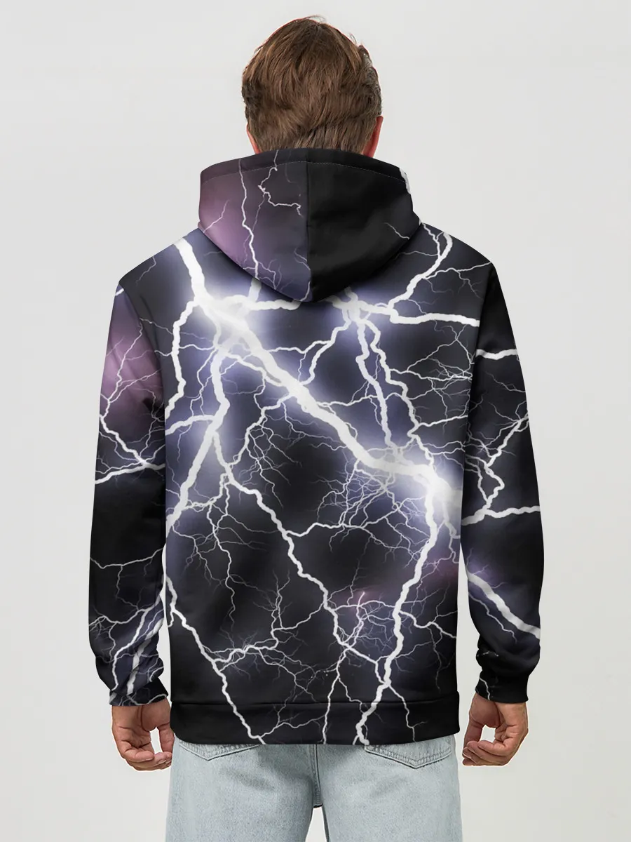 Худи мужской база хлопок / Молния