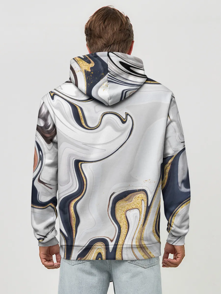 Худи мужской база хлопок / Абстракция