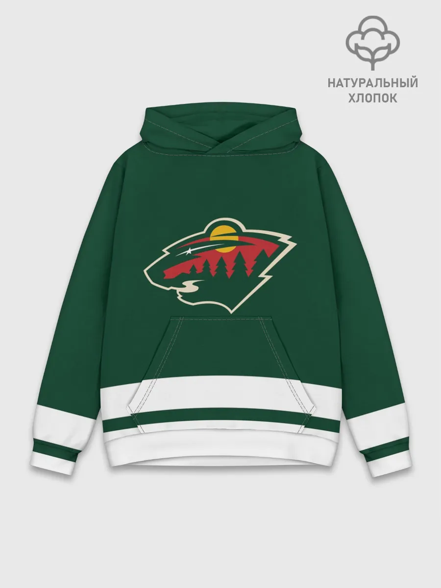 Худи мужской база хлопок / Миннесота Уайлд