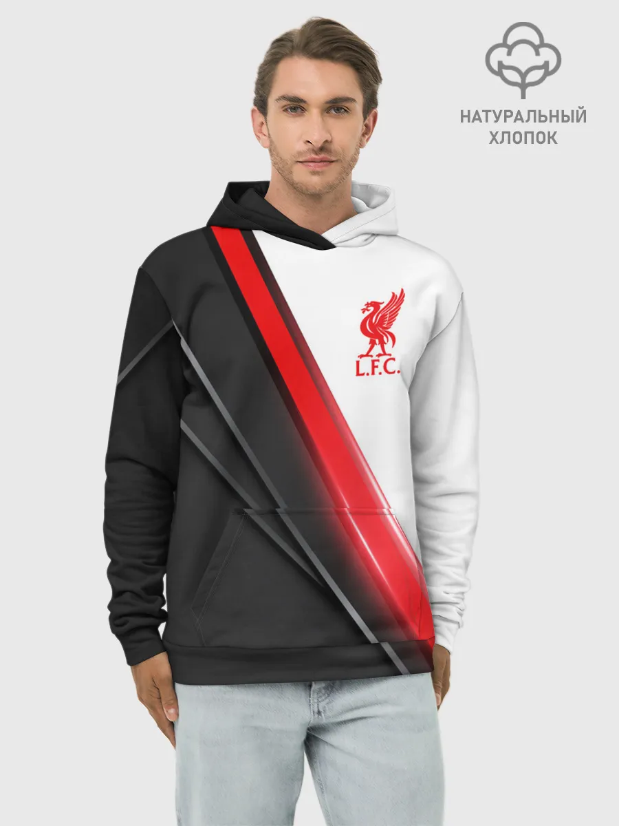 Худи мужской база хлопок / Liverpool F.C.