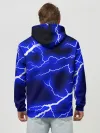 Худи мужской база хлопок / СИНИЕ МОЛНИИ