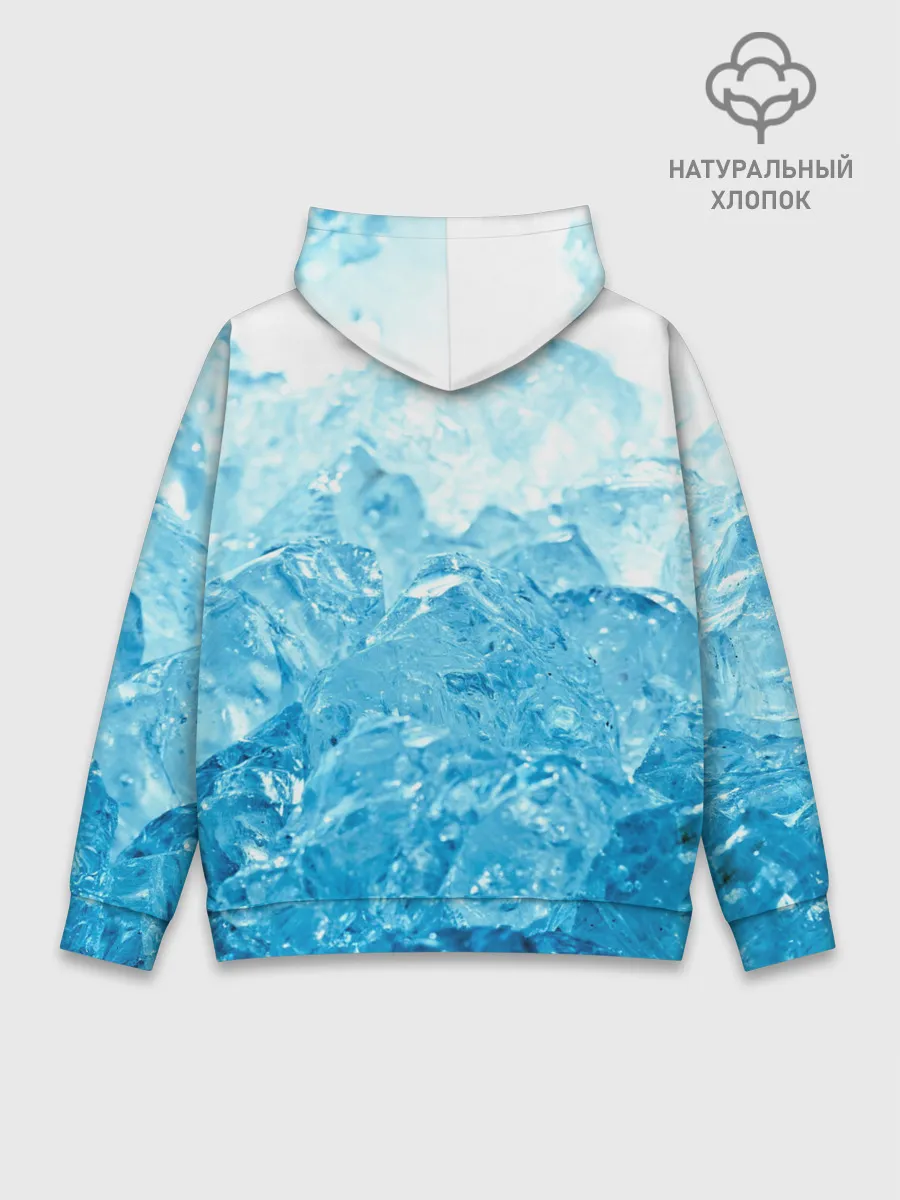 Худи мужской база хлопок / Лёд