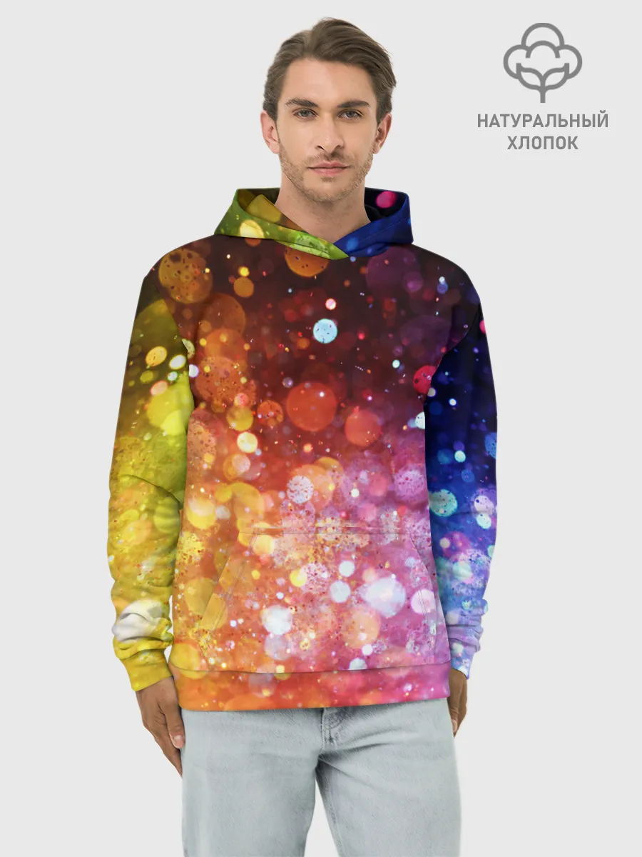 Худи мужской база хлопок / Боке