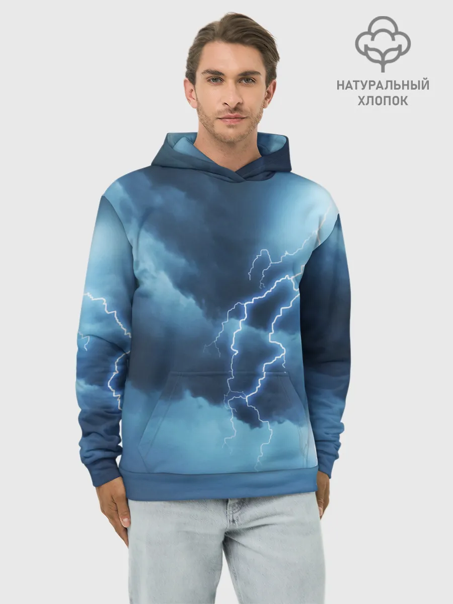 Худи мужской база хлопок / STORM