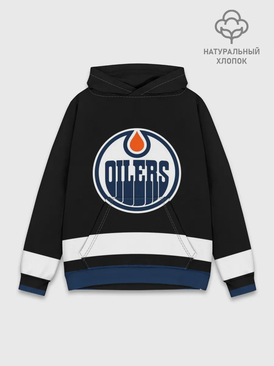 Худи мужской база хлопок / Эдмонтон Ойлерз