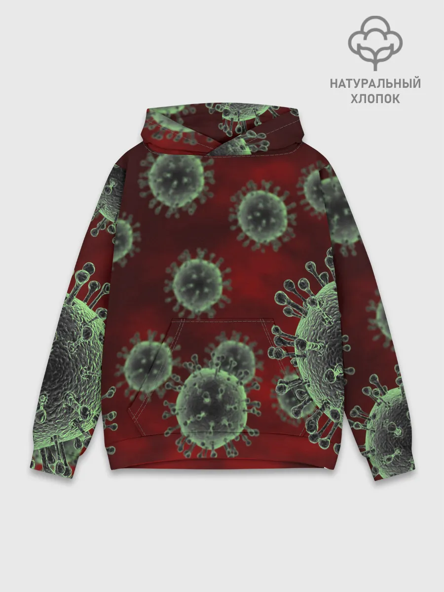 Худи мужской база хлопок / COVID-19