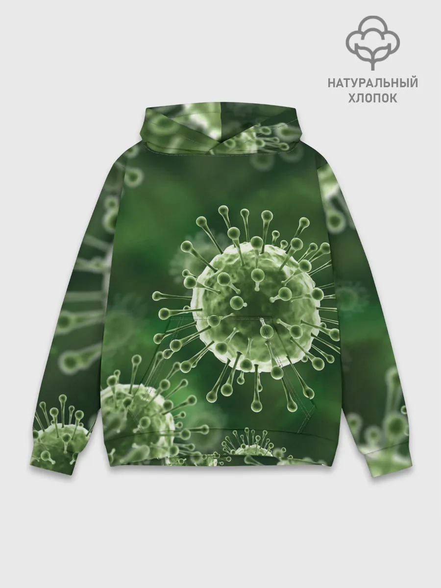 Худи мужской база хлопок / COVID-19