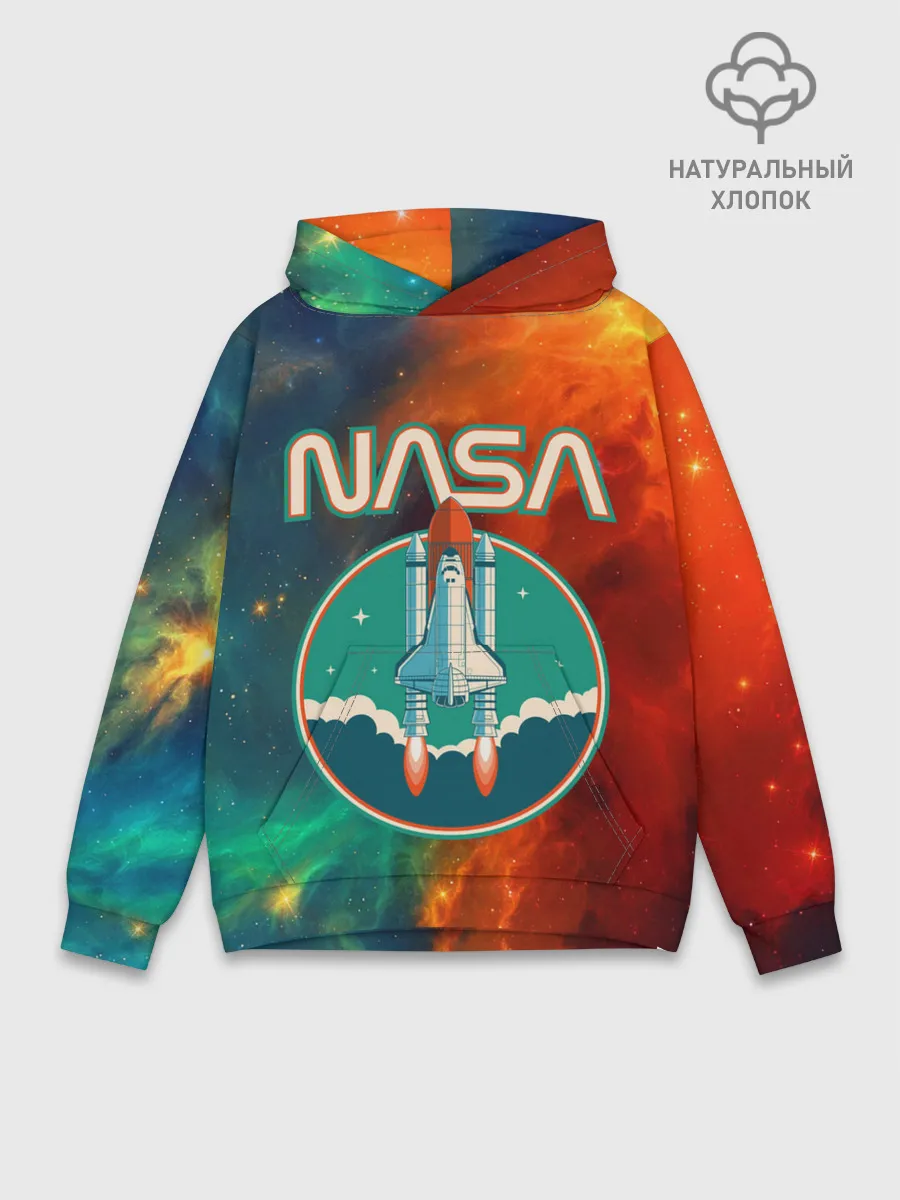 Худи мужской база хлопок / NASA