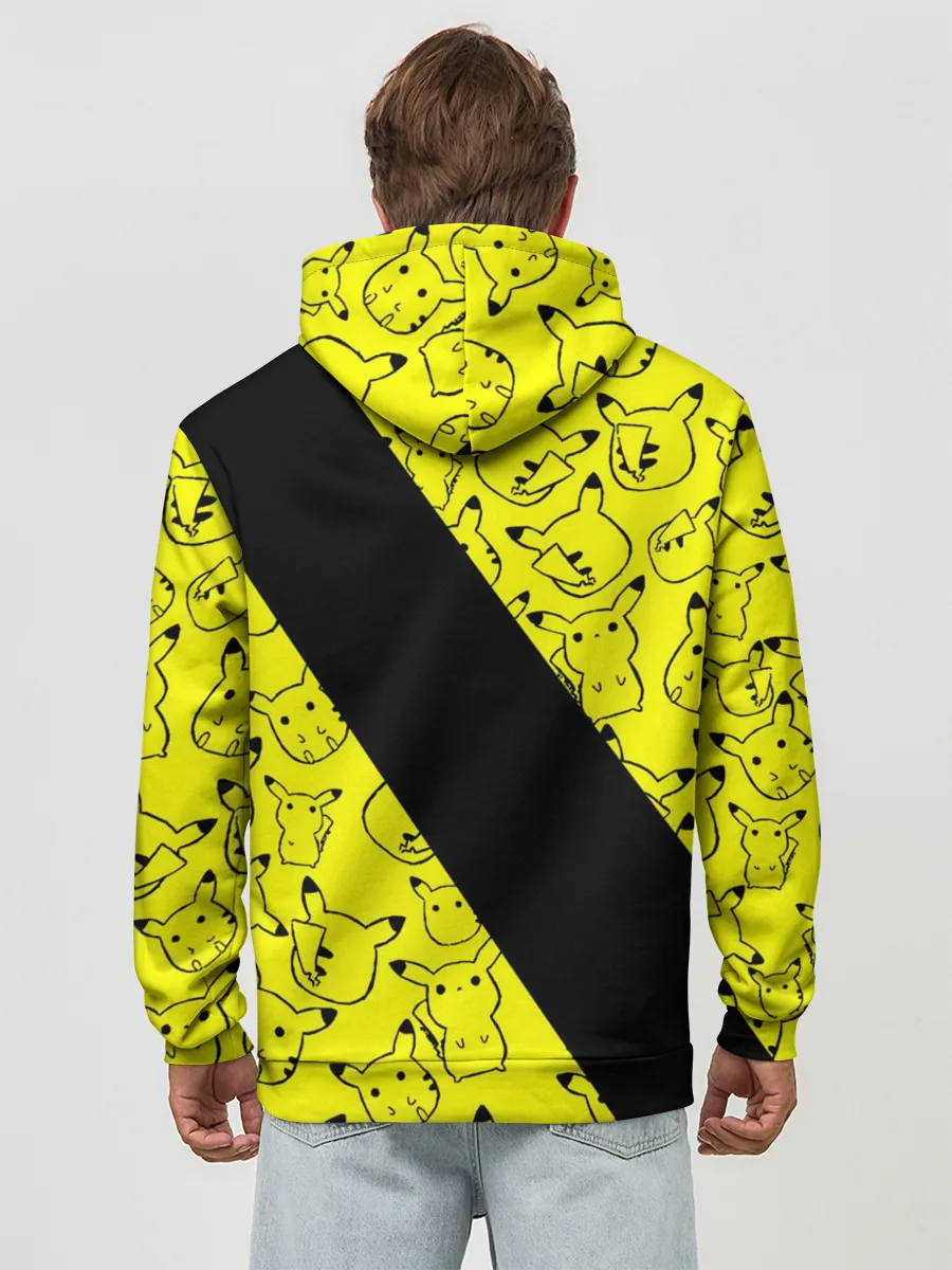 Худи мужской база хлопок / Пикачу