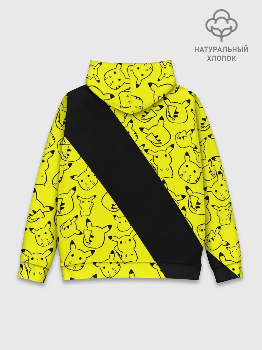 Худи мужской база хлопок / Пикачу