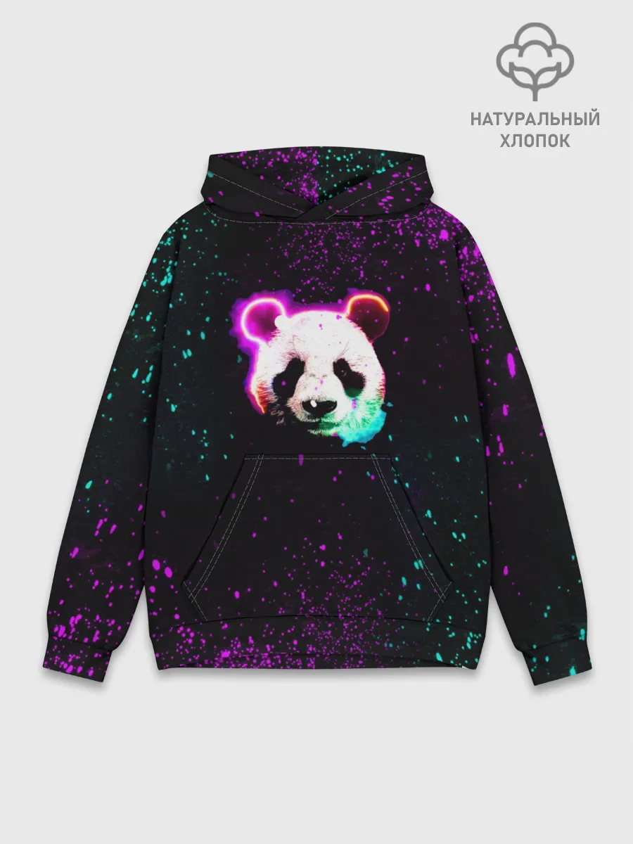 Худи мужской база хлопок / Панда