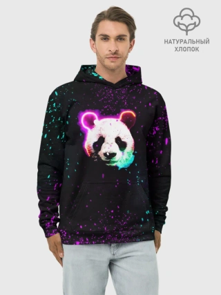 Худи мужской база хлопок / Панда