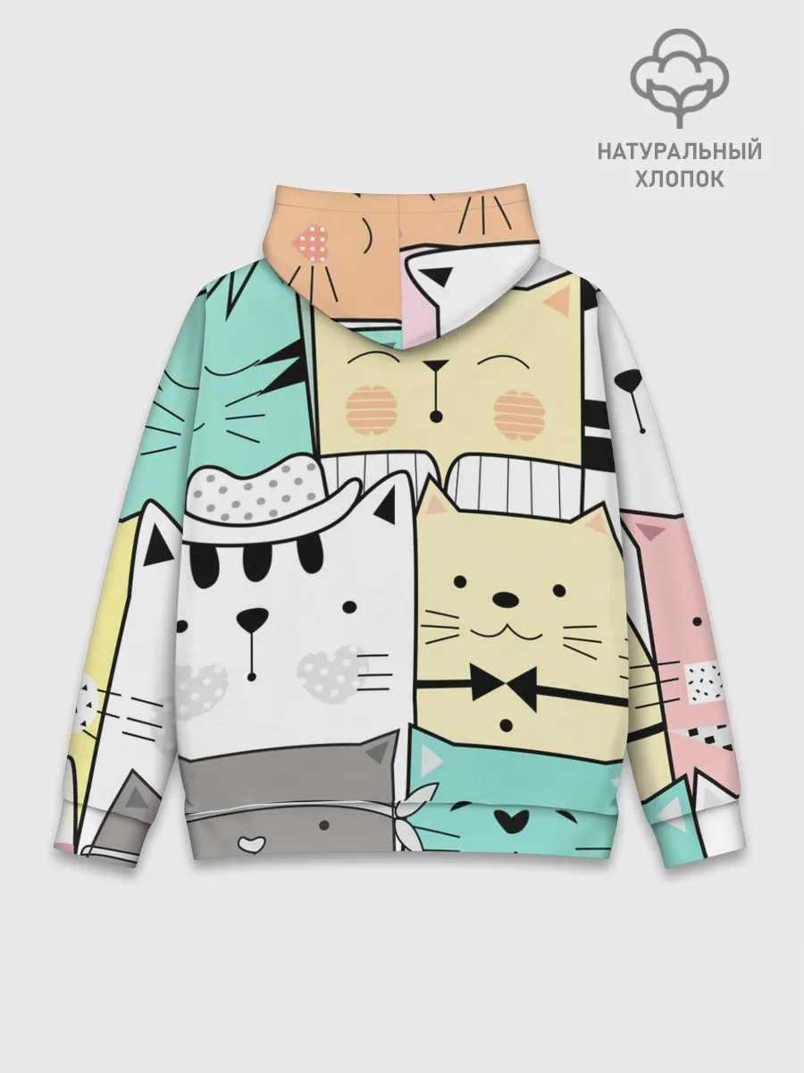 Худи мужской база хлопок / ДЕЛОВЫЕ КОТЕЙКИ | ЛЮБЛЮ КОТОВ