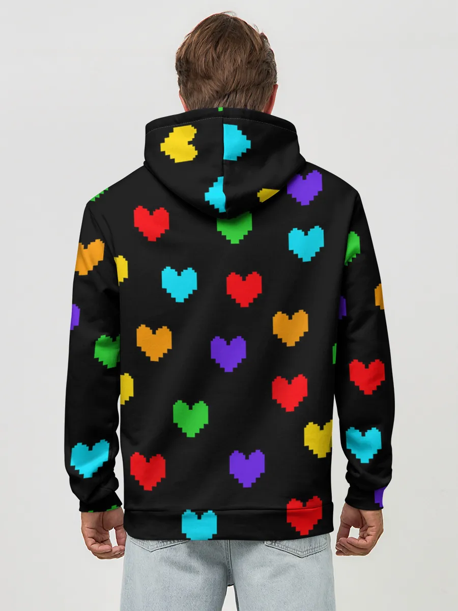 Худи мужской база хлопок / UNDERTALE HEART