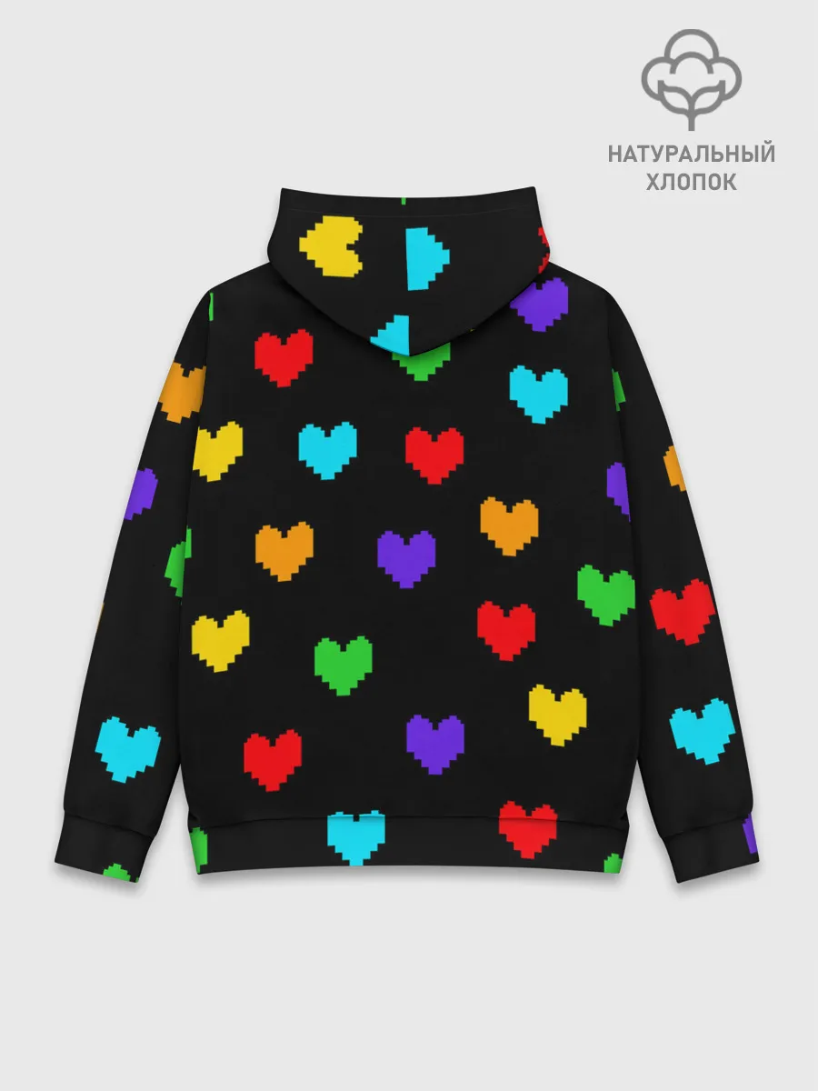 Худи мужской база хлопок / UNDERTALE HEART