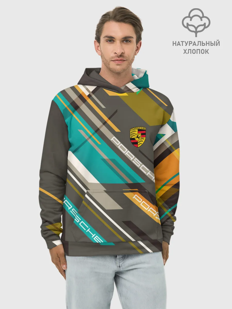 Худи мужской база хлопок / PORSCHE | ПОРШЕ