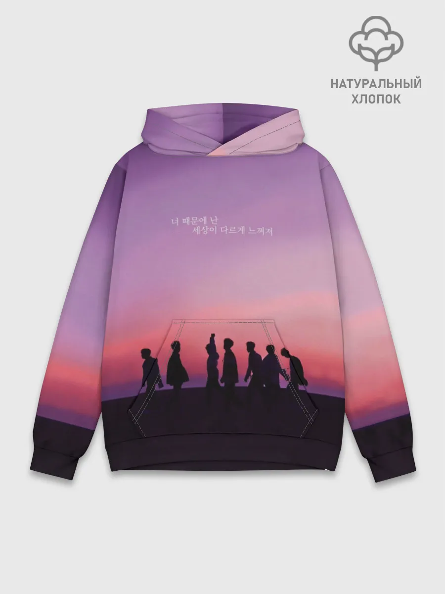 Худи мужской база хлопок / BTS