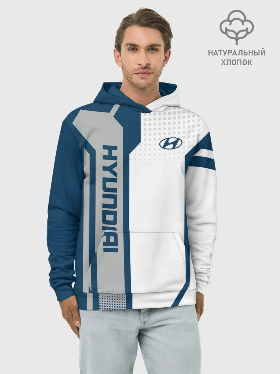 Худи мужской база хлопок / Hyundai Driver team
