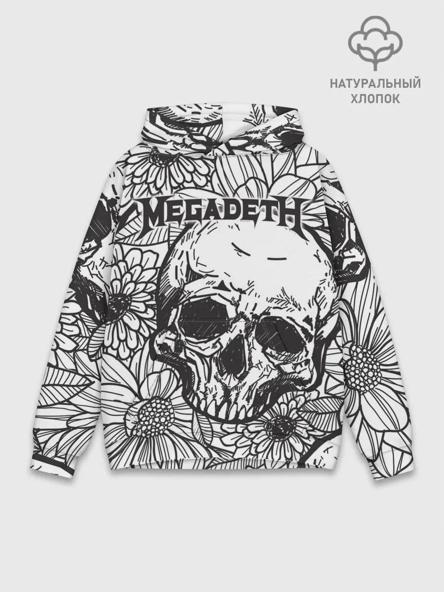 Худи мужской база хлопок / Megadeth