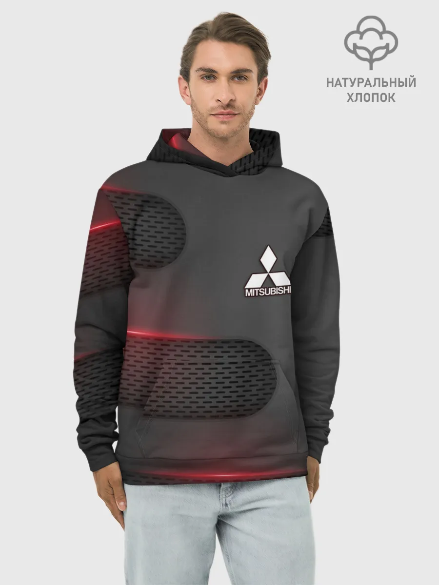 Худи мужской база хлопок / Mitsubishi
