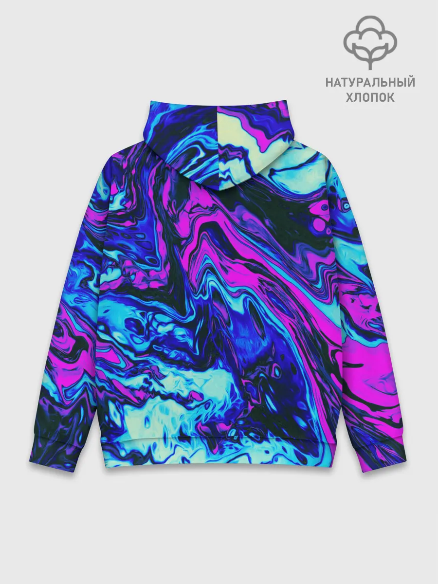 Худи мужской база хлопок / DIGITAL ABSTRACT