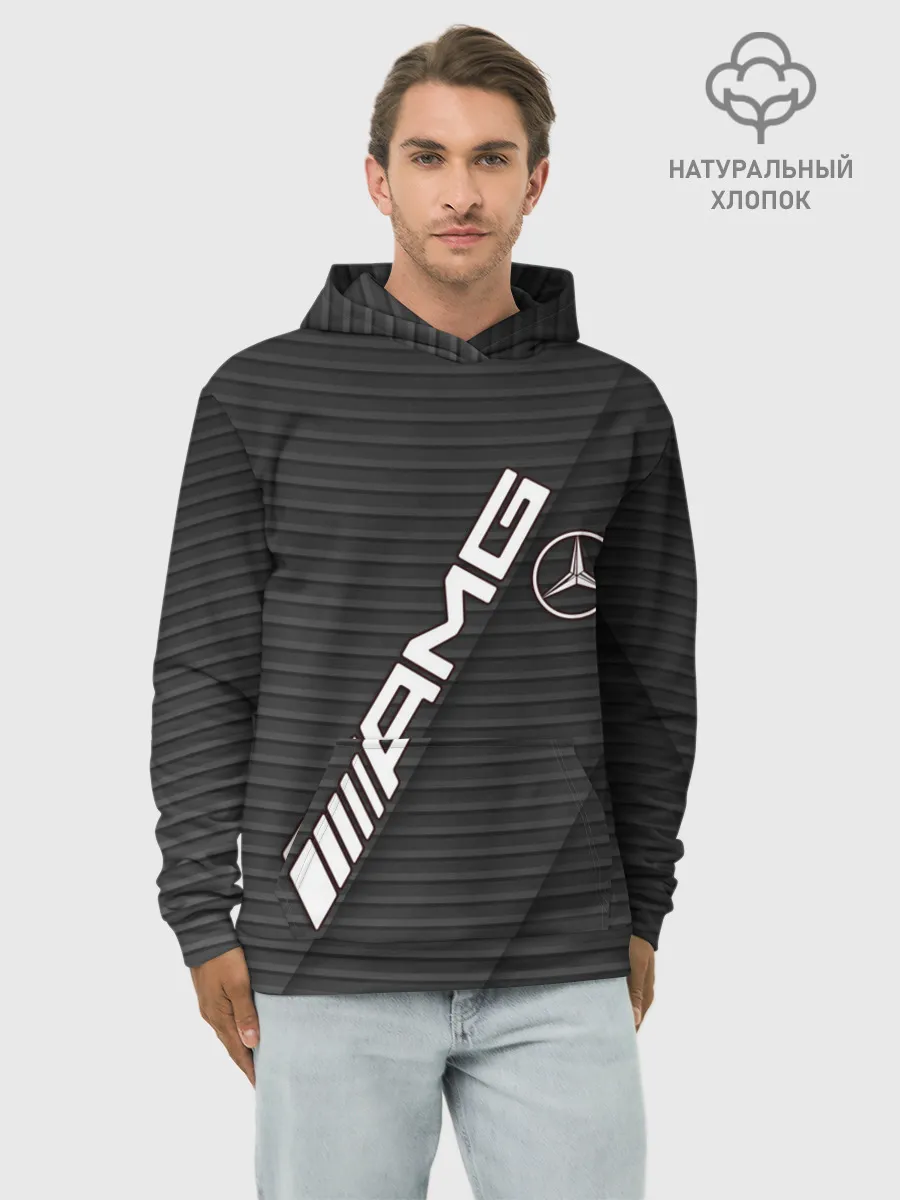 Худи мужской база хлопок / Mercedes