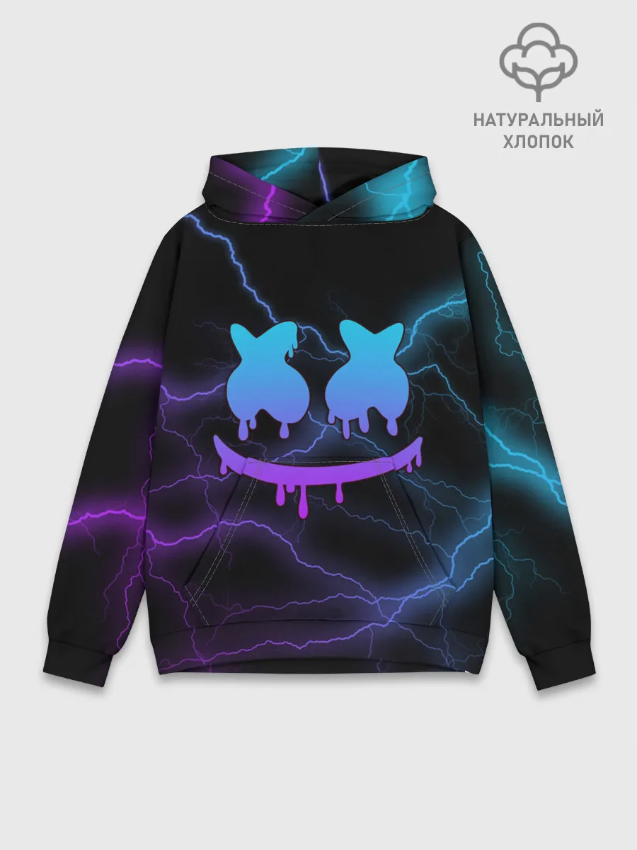 Худи мужской база хлопок / Marshmello