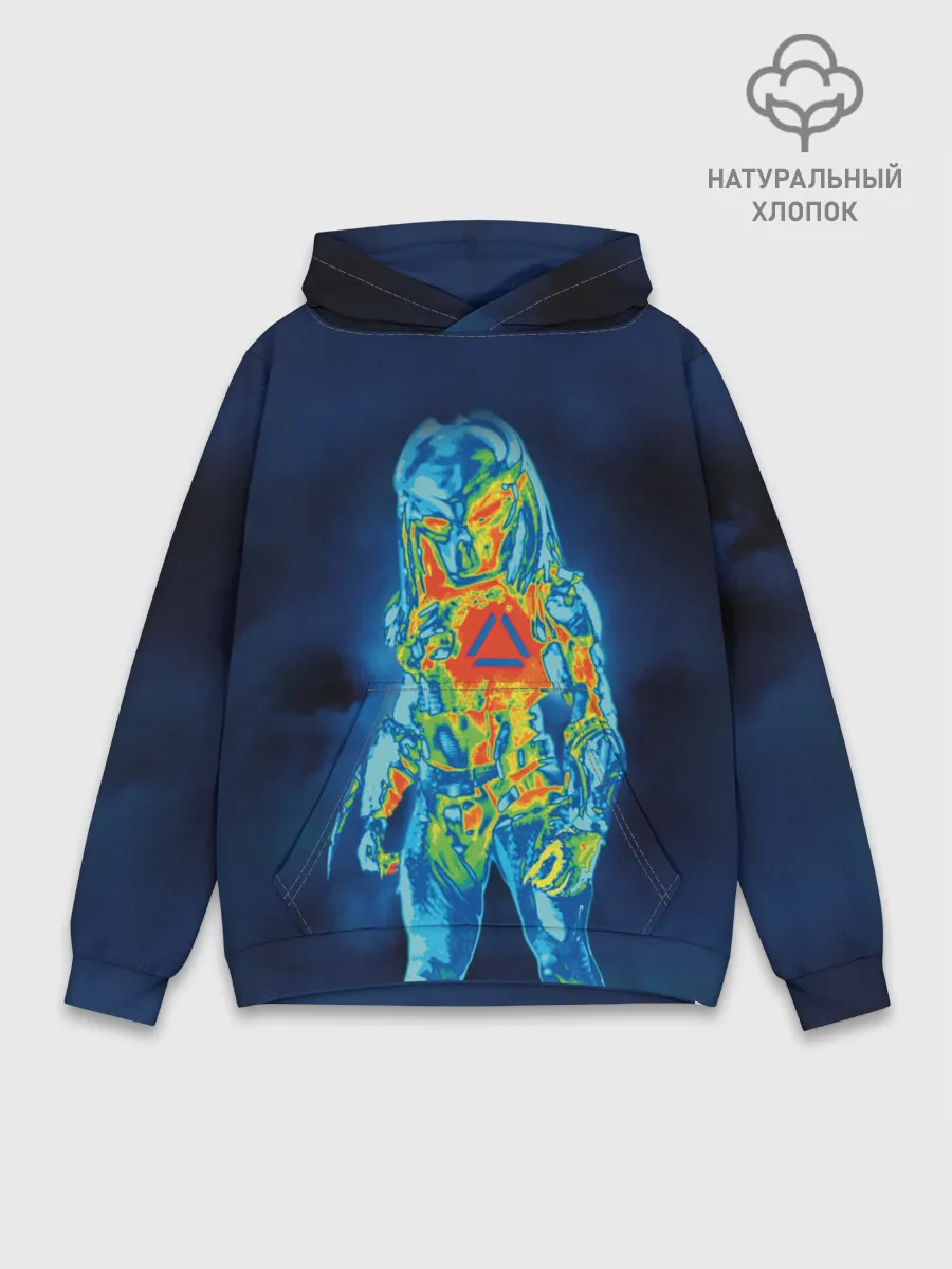 Худи мужской база хлопок / PREDATOR