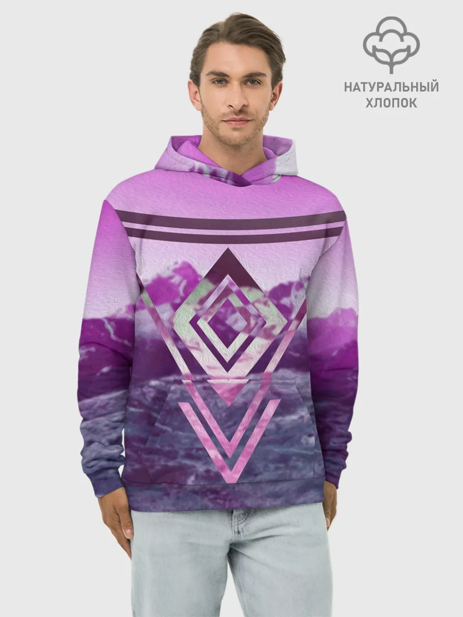 Худи мужской база хлопок / ИЗУМРУД