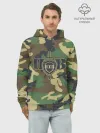 Худи мужской база хлопок / Пограничные Войска камуфляж