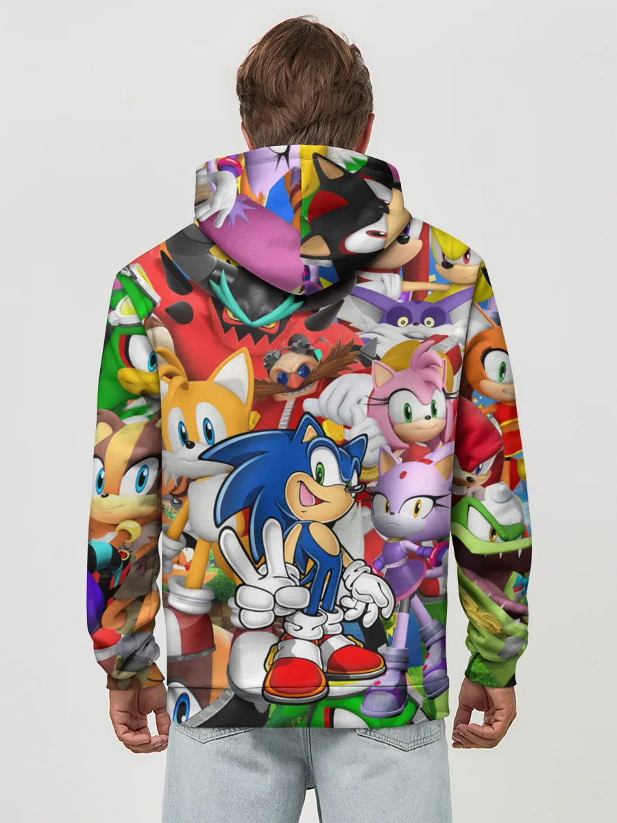 Худи мужской база хлопок / Sonic ПЕРСОНАЖИ