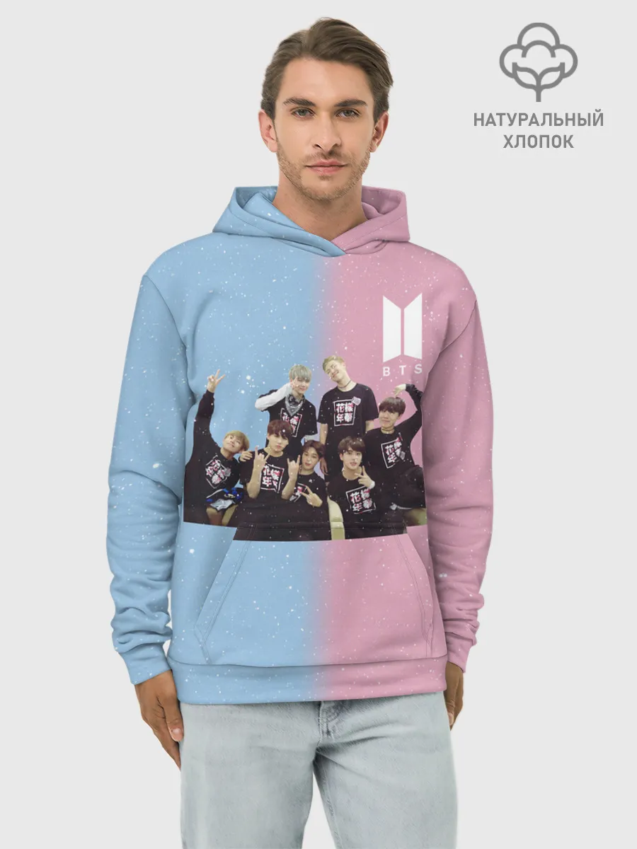 Худи мужской база хлопок / BTS