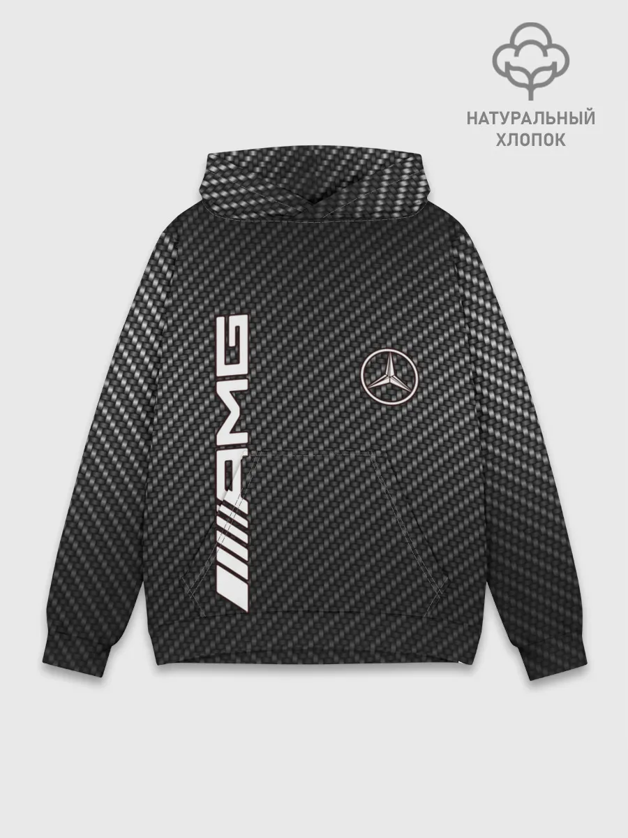 Худи мужской база хлопок / MERCEDES CARBON