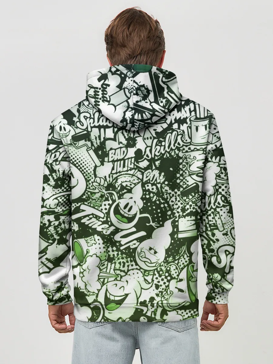 Худи мужской база хлопок / Граффити